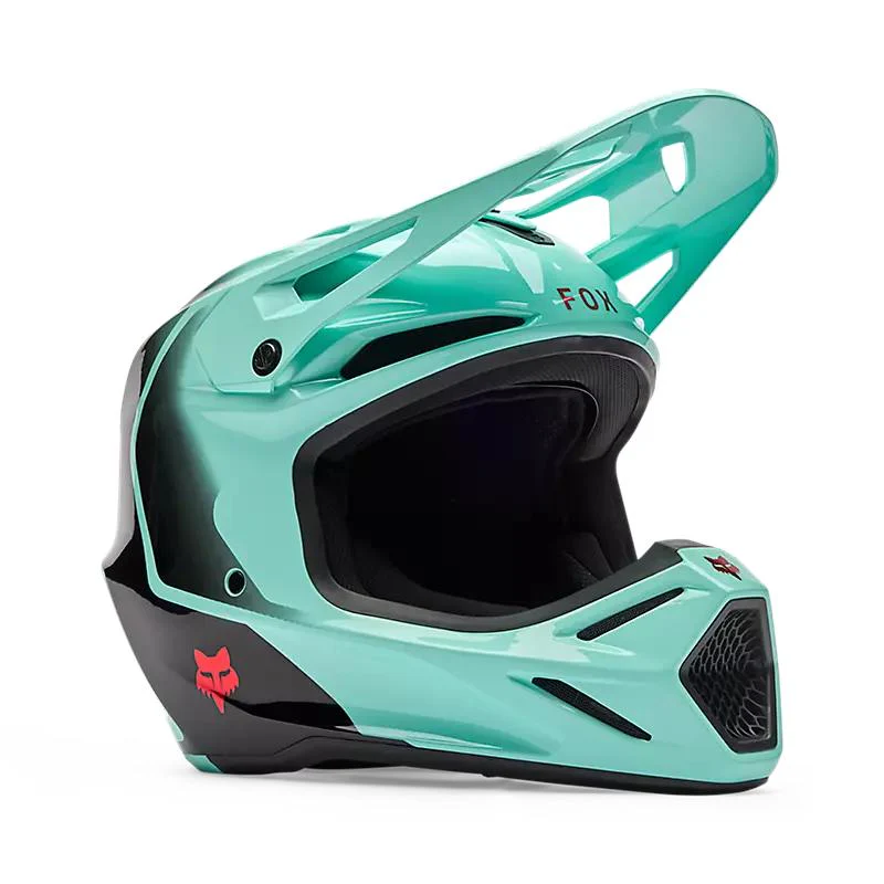 Casco Moto V3 Drip Azul Fox - Imagen 2