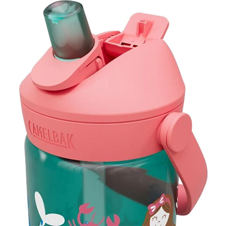 Botella Infantil Thrive Flip Straw Mermaid Friends 400ml Verde CamelBak - Imagen 3