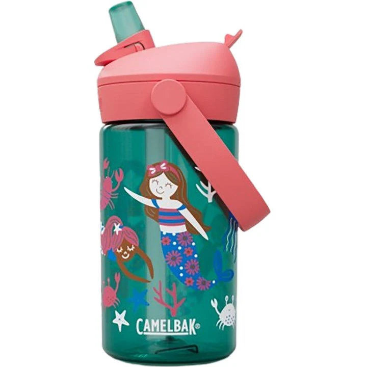Botella Infantil Thrive Flip Straw Mermaid Friends 400ml Verde CamelBak