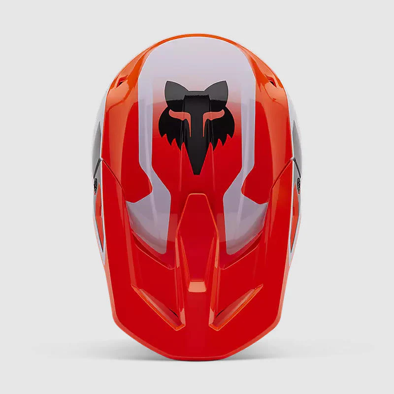 Casco Moto Niño V1 Lean Naranjo Fox - Imagen 3