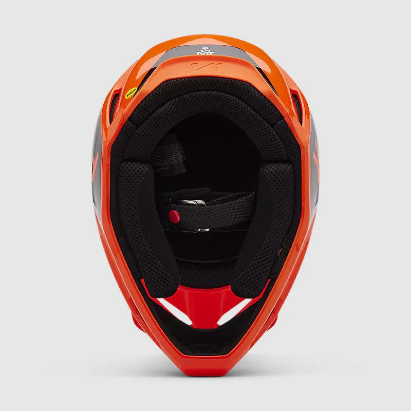 Casco Moto Niño V1 Lean Naranjo Fox - Imagen 4