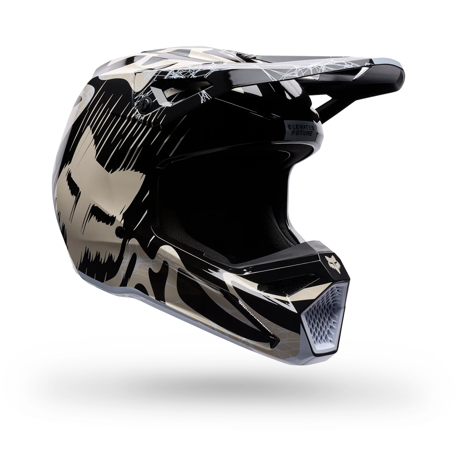 Casco Moto V1 Diffuse SE Negro Fox - Imagen 2