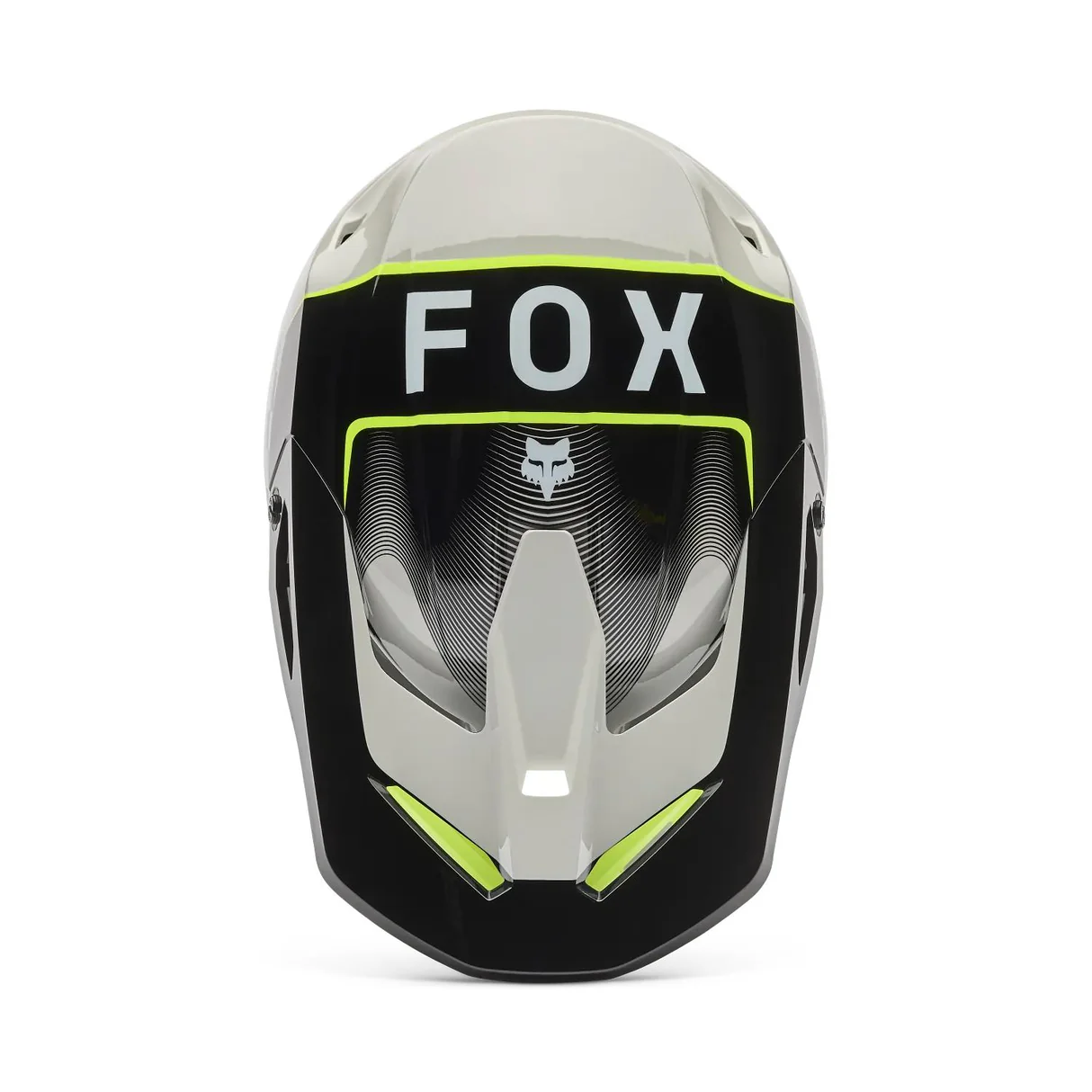 Casco Moto V1 Collect Gris/Amarillo Fox. - Imagen 4