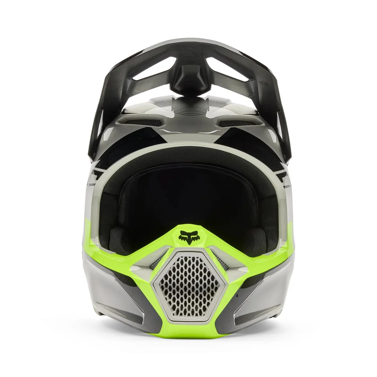 Casco Moto V1 Collect Gris/Amarillo Fox. - Imagen 3